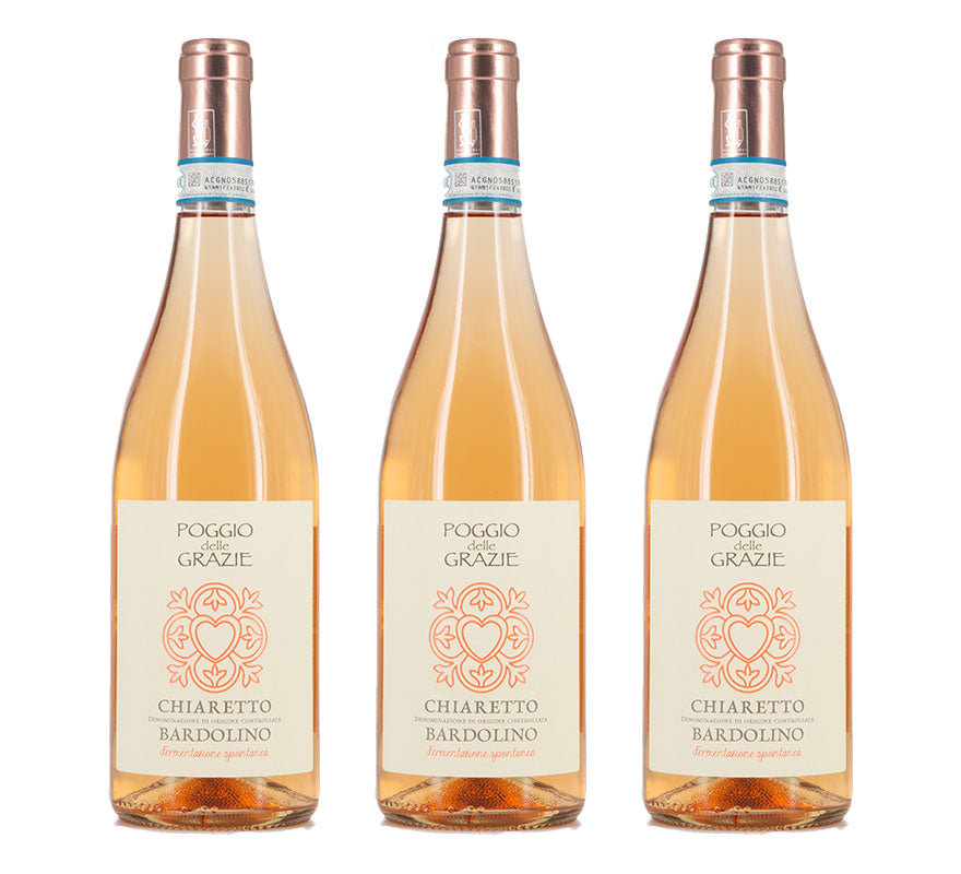 Three bottles of Poggio delle Grazie, Chiaretto di Bardolino