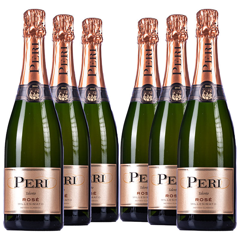 Six bottles of Peri, Talento Rosè, Spumante.