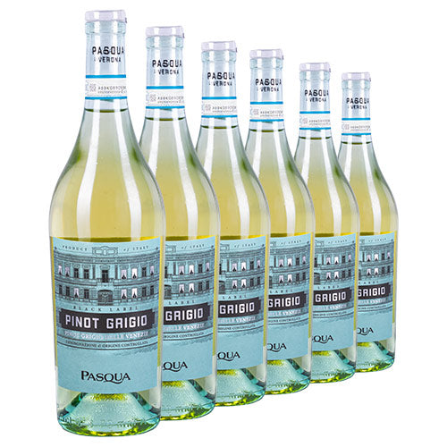 Six bottles of Pasqua Pinot Grigio