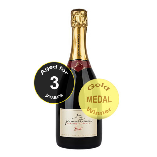 A bottle of Fongaro Viola Brut, Durello Sparkling Wine