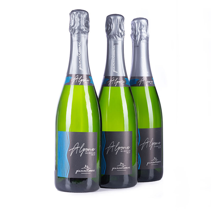Three bottles of Alpone Blu, Durello Brut