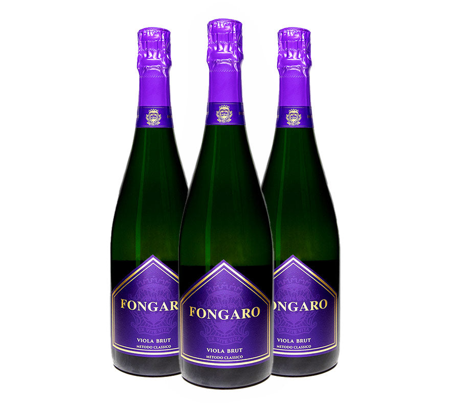 Three bottles of Fongaro Viola Brut, Durello Sparkling Wine