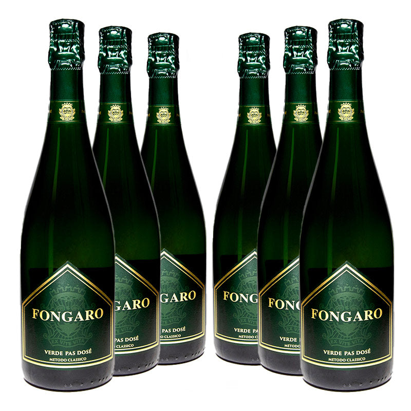 Six bottles of Fongaro Verde Pas Dosé, Durello Sparkling Wine