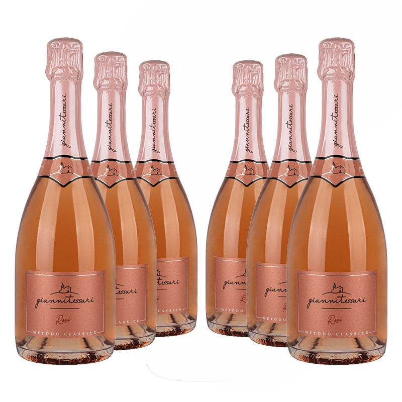 Six bottles of Tessari, Rosé Brut 36, Durello Sparkling Wine